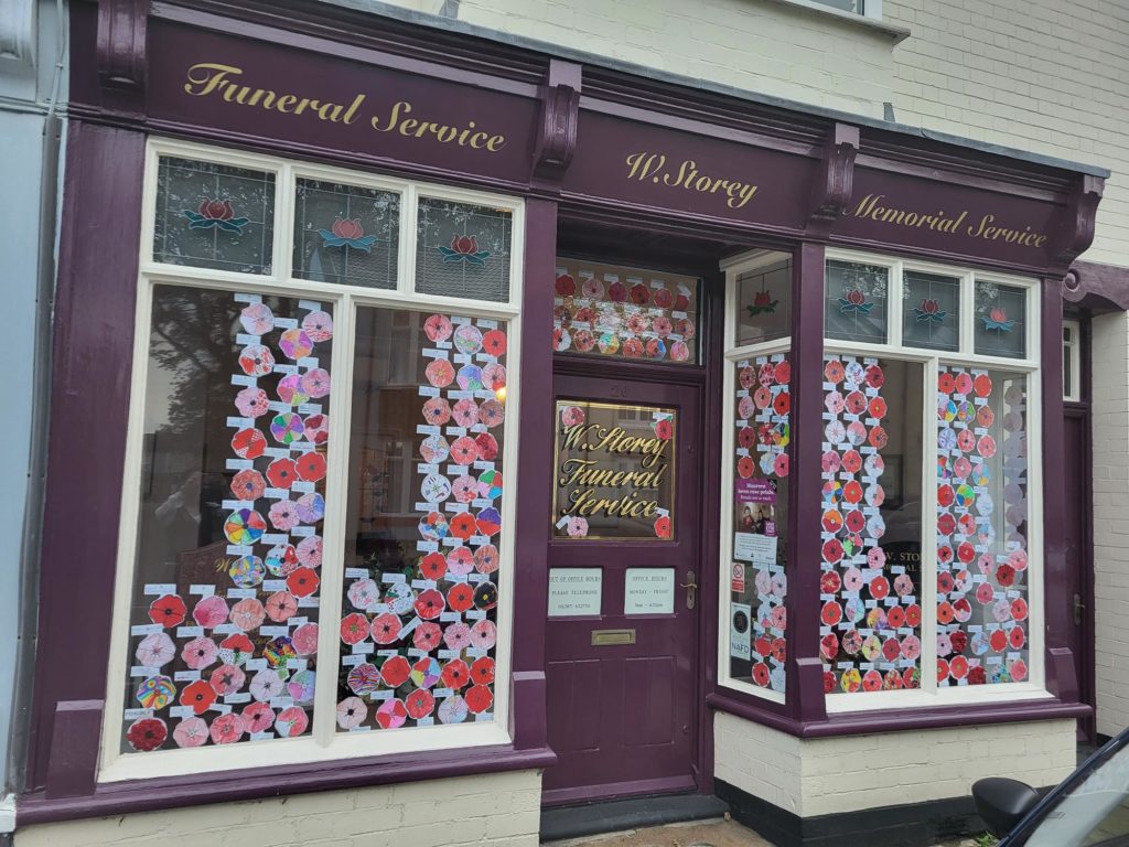 Remembrance window display