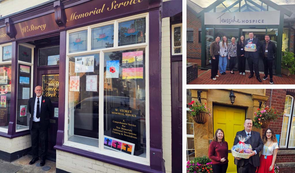 A compilation image showing all the activity W. Storey Funeral Service has gotten up to this October.